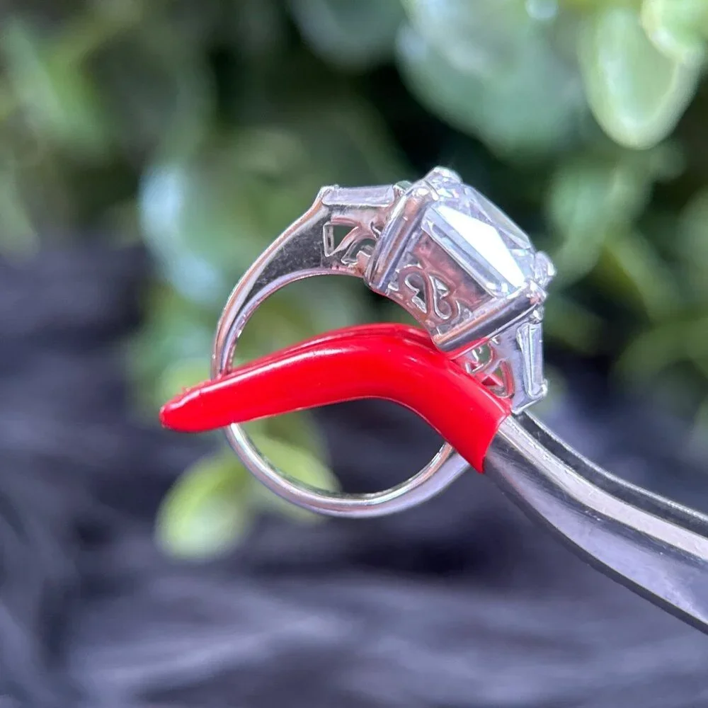 Sparkling‎ 3-Czs Silver 925 Ring